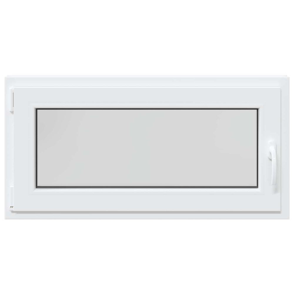 Produktbild för Källarfönster RISOR 100 x 50 cm PVC och glas Vit