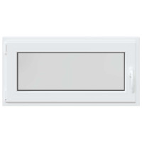 Produktbild för Källarfönster RISOR 100 x 50 cm PVC och glas Vit