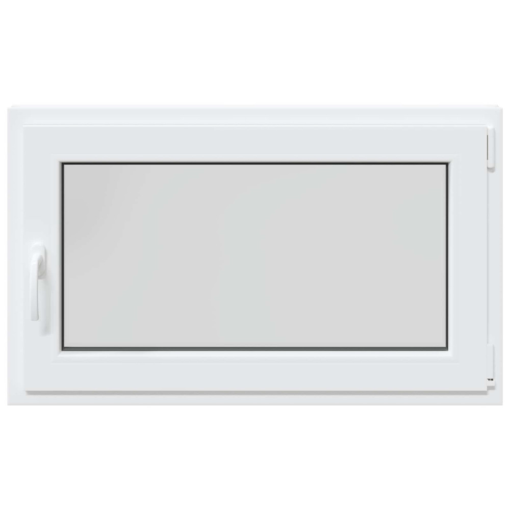 Produktbild för Källarfönster RISOR 100 x 60 cm PVC och glas Vit