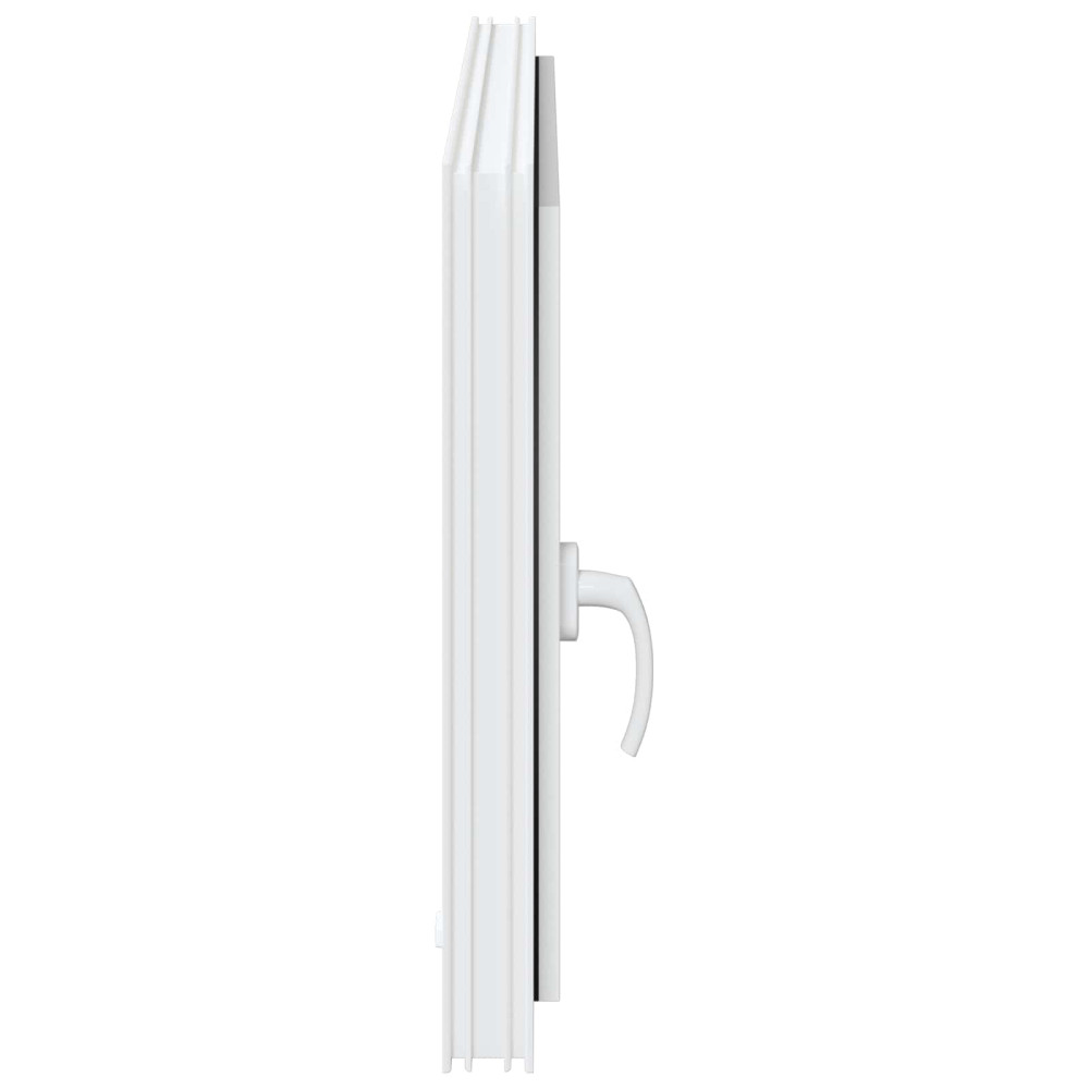 Produktbild för Källarfönster RISOR 100 x 60 cm PVC och glas Vit