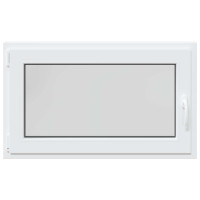 Produktbild för Källarfönster RISOR 100 x 60 cm PVC och glas Vit