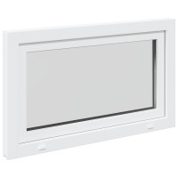 Produktbild för Källarfönster RISOR 100 x 60 cm PVC och glas Vit