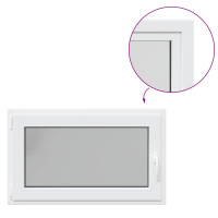 Produktbild för Källarfönster RISOR 100 x 60 cm PVC och glas Vit