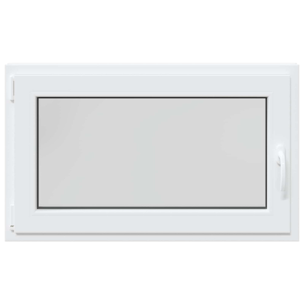 Produktbild för Källarfönster RISOR 100 x 70 cm PVC och glas Vit