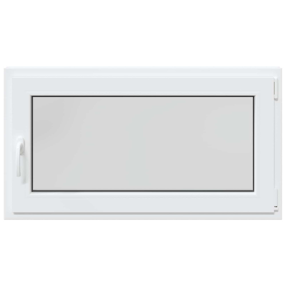 Produktbild för Källarfönster RISOR 110 x 50 cm PVC och glas Vit