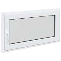 Produktbild för Källarfönster RISOR 110 x 60 cm PVC och glas Vit