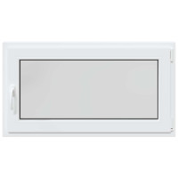 Produktbild för Källarfönster RISOR 110 x 60 cm PVC och glas Vit