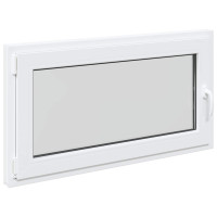 Produktbild för Källarfönster RISOR 110 x 60 cm PVC och glas Vit