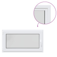 Produktbild för Källarfönster RISOR 110 x 60 cm PVC och glas Vit