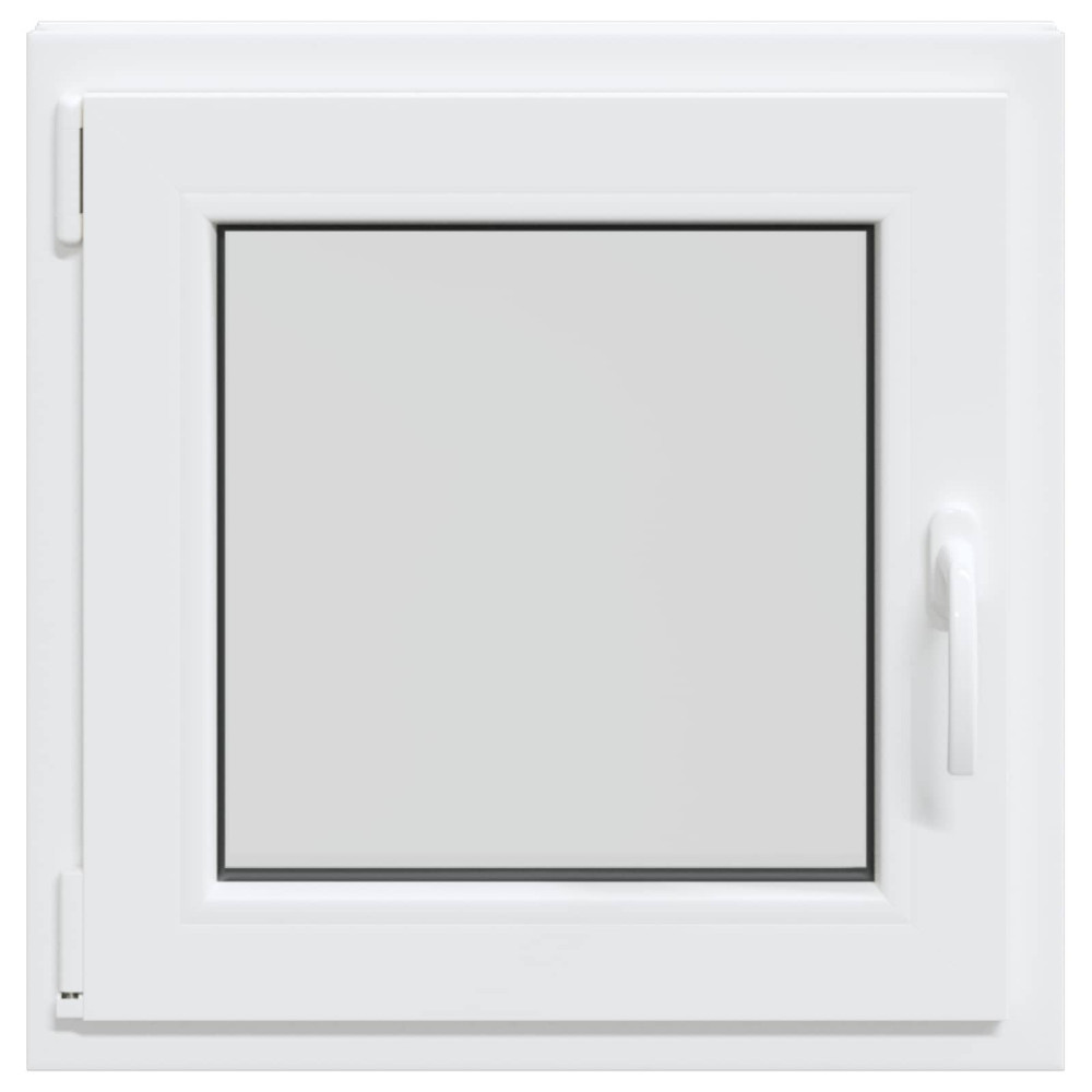 Produktbild för Källarfönster RISOR 50 x 50 cm PVC och glas Vit