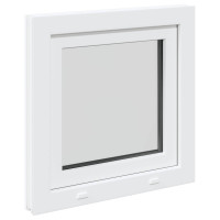 Produktbild för Källarfönster RISOR 50 x 50 cm PVC och glas Vit