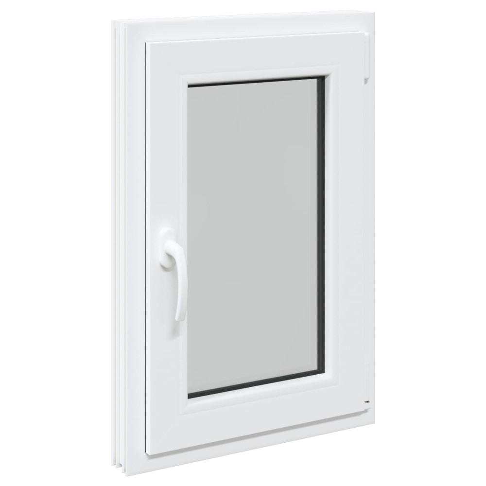 Produktbild för Källarfönster RISOR 50 x 75 cm PVC och glas Vit