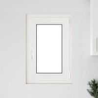 Produktbild för Källarfönster RISOR 50 x 75 cm PVC och glas Vit