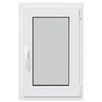Produktbild för Källarfönster RISOR 50 x 75 cm PVC och glas Vit