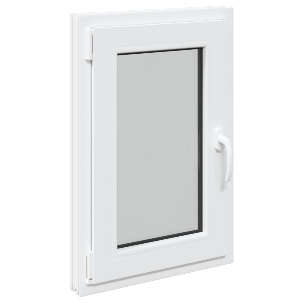 Produktbild för Källarfönster RISOR 50 x 75 cm PVC och glas Vit
