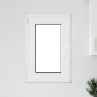 Produktbild för Källarfönster RISOR 50 x 75 cm PVC och glas Vit