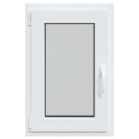 Produktbild för Källarfönster RISOR 50 x 75 cm PVC och glas Vit