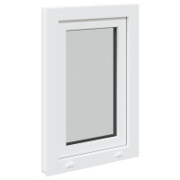 Produktbild för Källarfönster RISOR 50 x 75 cm PVC och glas Vit