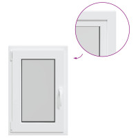 Produktbild för Källarfönster RISOR 50 x 75 cm PVC och glas Vit