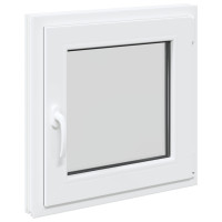 Produktbild för Källarfönster RISOR 60 x 60 cm PVC och glas Vit