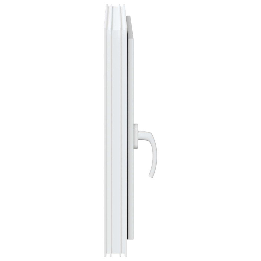 Produktbild för Källarfönster RISOR 60 x 60 cm PVC och glas Vit