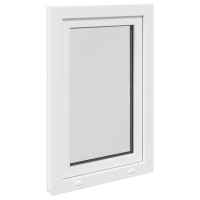 Produktbild för Källarfönster RISOR 60 x 100 cm PVC och glas Vit