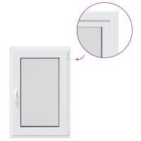 Produktbild för Källarfönster RISOR 60 x 100 cm PVC och glas Vit