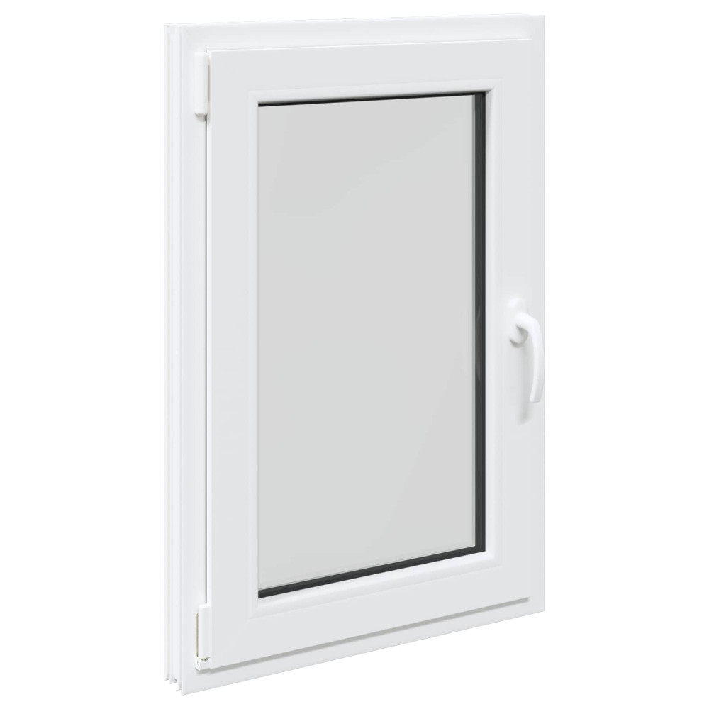 Produktbild för Källarfönster RISOR 60 x 100 cm PVC och glas Vit