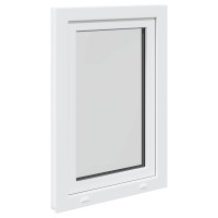 Produktbild för Källarfönster RISOR 60 x 100 cm PVC och glas Vit