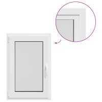 Produktbild för Källarfönster RISOR 60 x 100 cm PVC och glas Vit