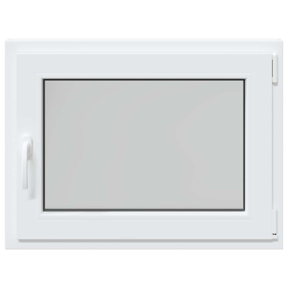 Produktbild för Källarfönster RISOR 80 x 60 cm PVC och glas Vit