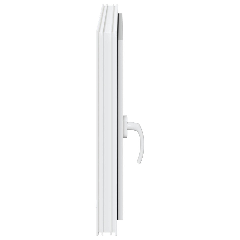 Produktbild för Källarfönster RISOR 80 x 60 cm PVC och glas Vit