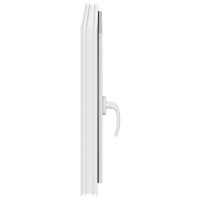 Produktbild för Källarfönster RISOR 80 x 70 cm PVC och glas Vit