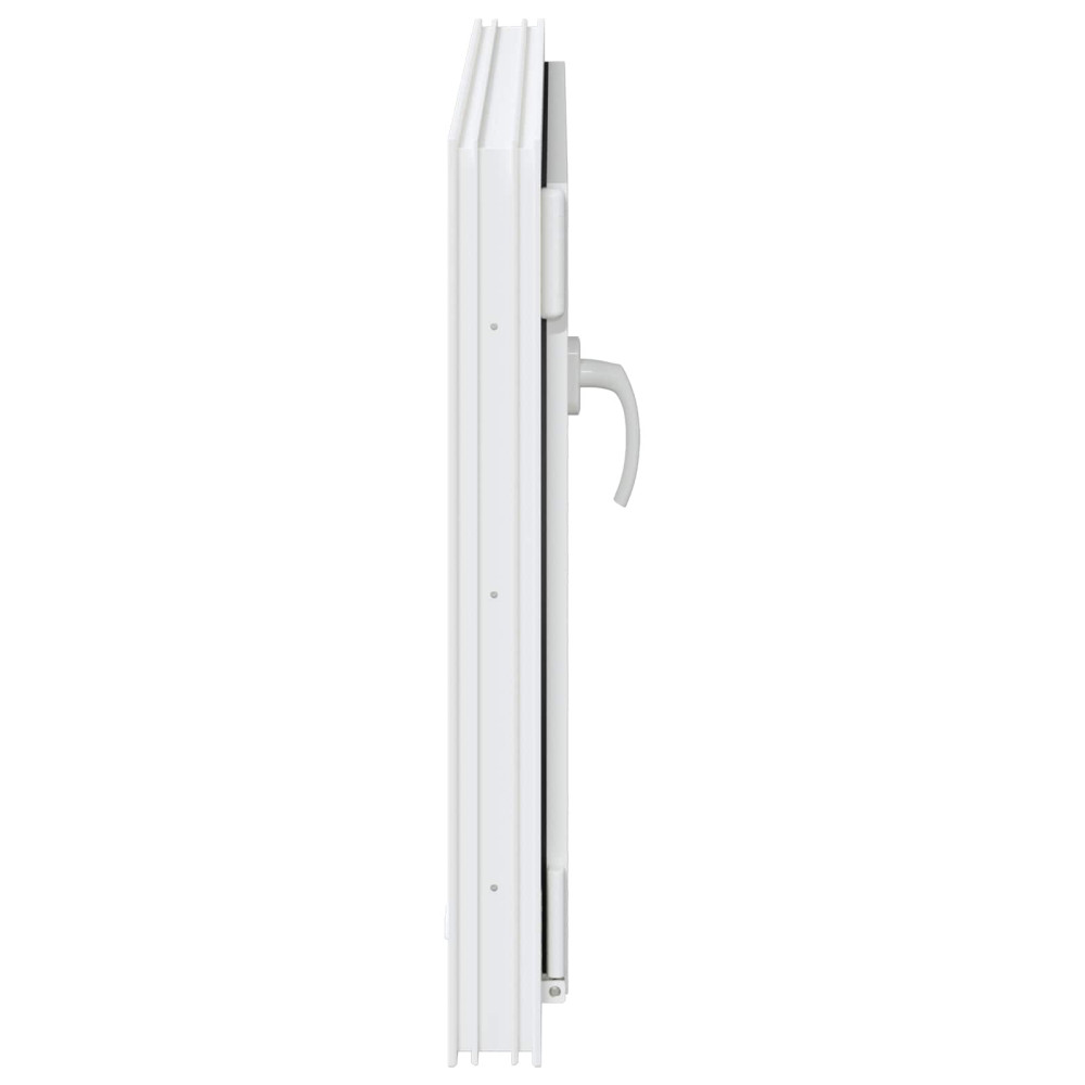 Produktbild för Källarfönster RISOR 80 x 70 cm PVC och glas Vit
