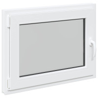 Produktbild för Källarfönster RISOR 90 x 50 cm PVC och glas Vit