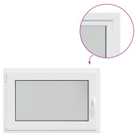 Produktbild för Källarfönster RISOR 90 x 50 cm PVC och glas Vit