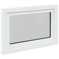 Produktbild för Källarfönster RISOR 90 x 60 cm PVC och glas Vit
