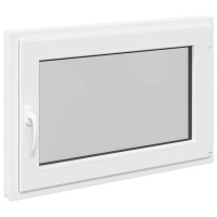 Produktbild för Källarfönster RISOR 90 x 70 cm PVC och glas Vit