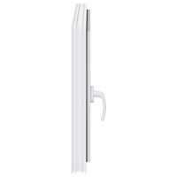 Produktbild för Källarfönster RISOR 90 x 70 cm PVC och glas Vit