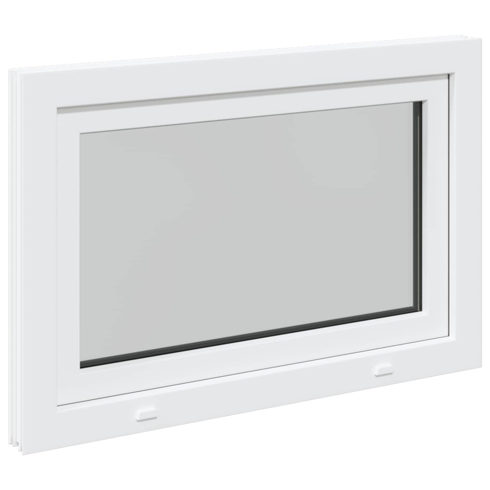 Produktbild för Källarfönster RISOR 100 x 50 cm PVC och glas Vit