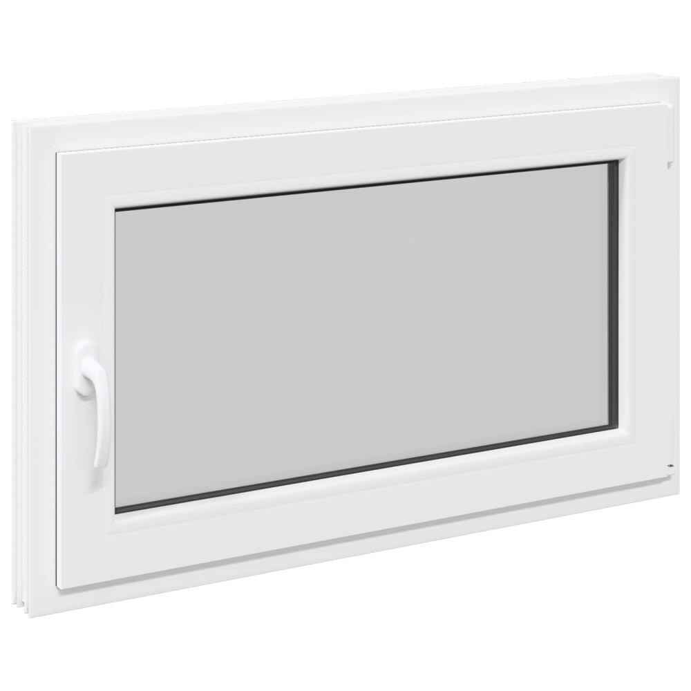 Produktbild för Källarfönster RISOR 100 x 50 cm PVC och glas Vit