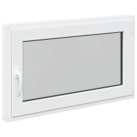 Produktbild för Källarfönster RISOR 100 x 50 cm PVC och glas Vit