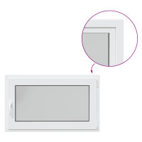 Produktbild för Källarfönster RISOR 100 x 50 cm PVC och glas Vit