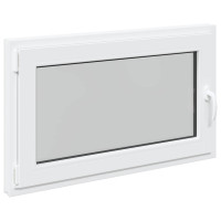 Produktbild för Källarfönster RISOR 100 x 60 cm PVC och glas Vit