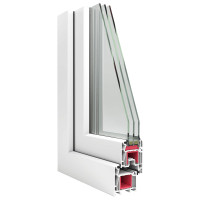 Produktbild för Källarfönster RISOR 100 x 60 cm PVC och glas Vit