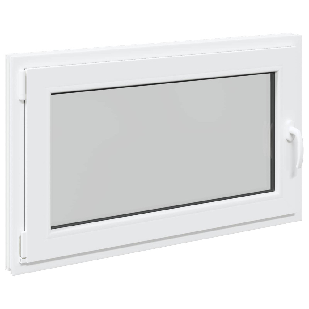 Produktbild för Källarfönster RISOR 100 x 60 cm PVC och glas Vit
