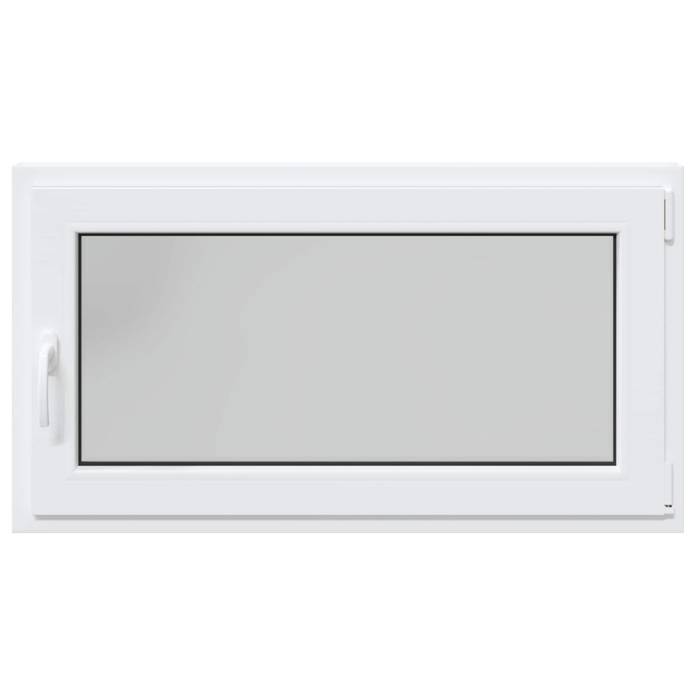 Produktbild för Källarfönster RISOR 110 x 50 cm PVC och glas Vit
