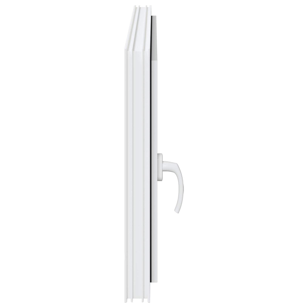 Produktbild för Källarfönster RISOR 110 x 50 cm PVC och glas Vit