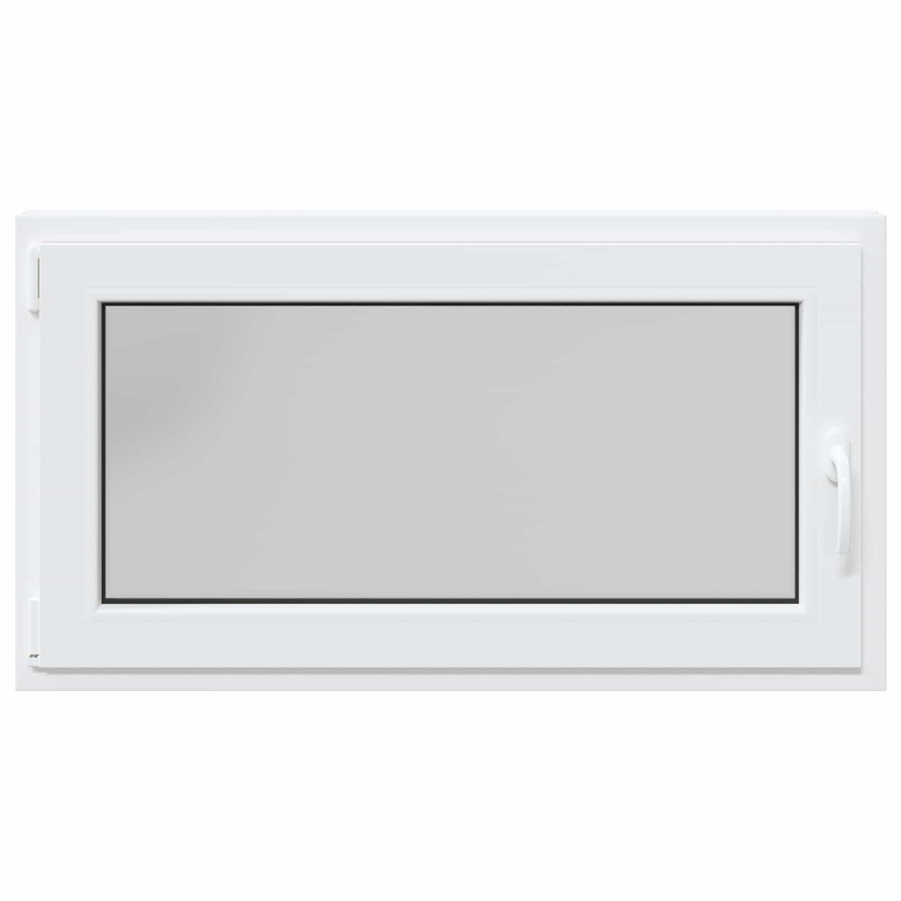 Produktbild för Källarfönster RISOR 110 x 50 cm PVC och glas Vit