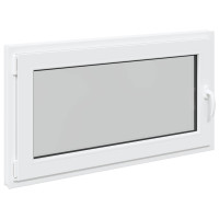 Produktbild för Källarfönster RISOR 110 x 60 cm PVC och glas Vit